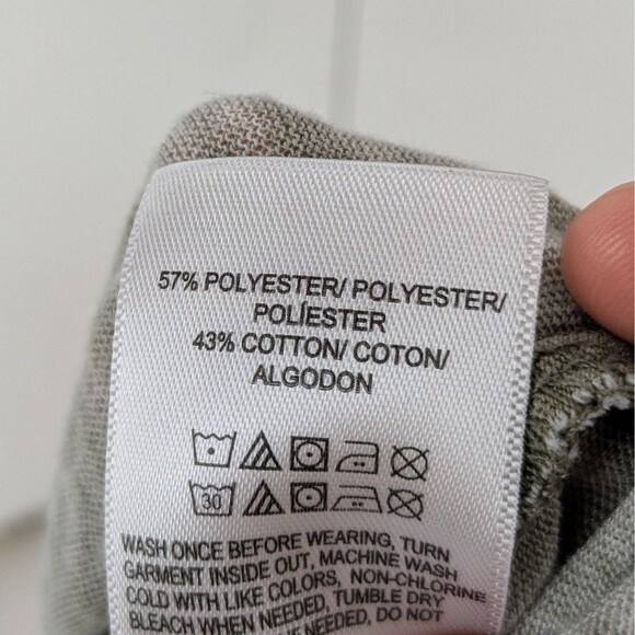 Lucky Brand Venice Burnout Henley XXL Gray  T-Shirt Short Sleeve Casual - Picture 6 of 6